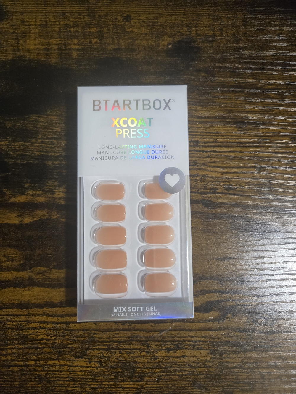 XCOAT PRESS Mix Soft Gel Press-On Nails - Nude Peach